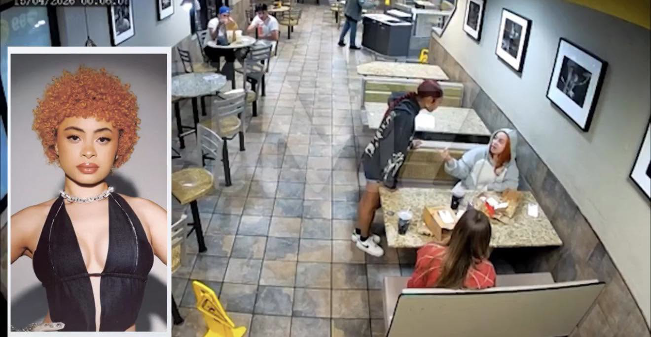 صفعة مفاجئة لمطرب الراب  لآيس سبايس داخل سيارة ماكدونالدز